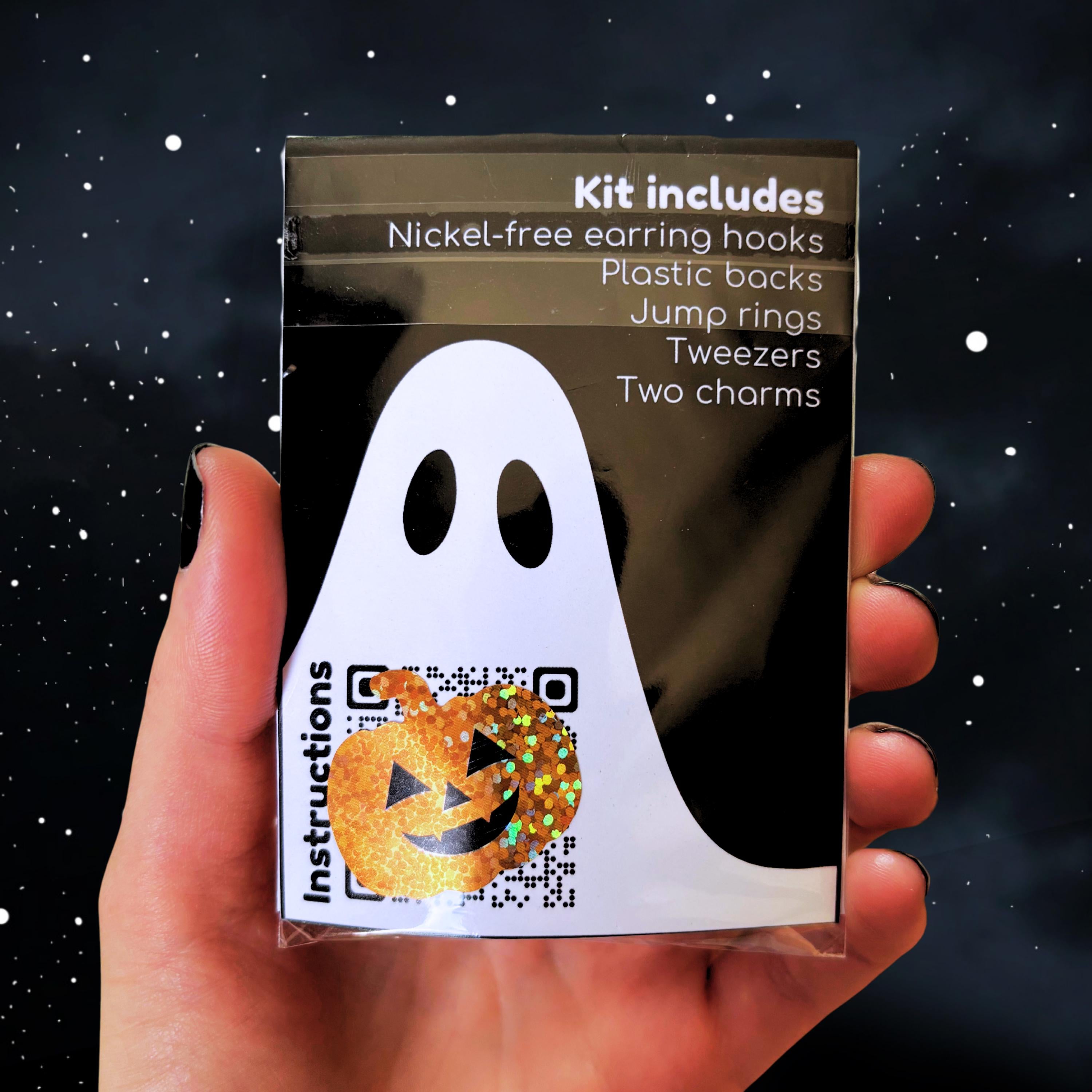 Ghost Earrings :DIY Kit