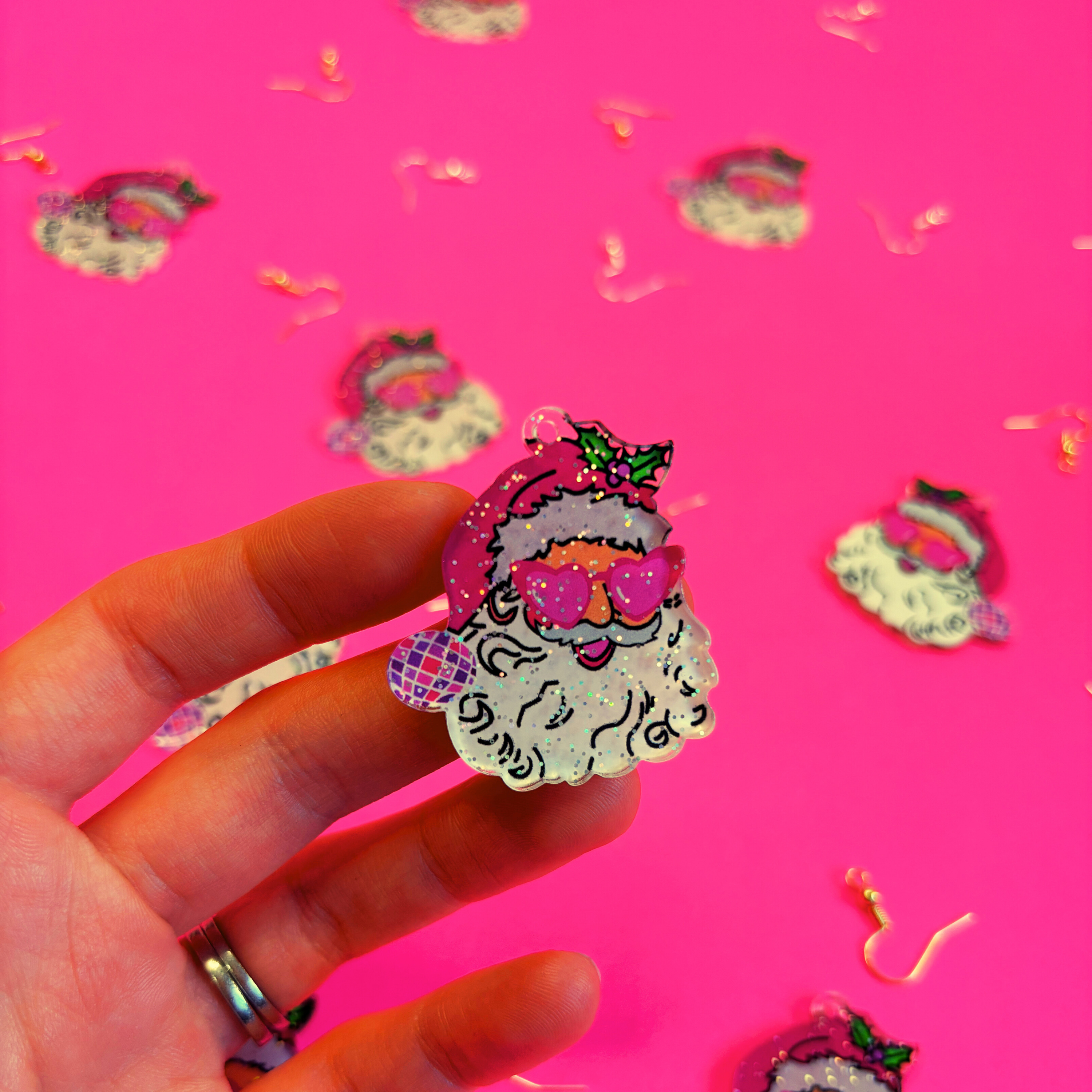 Santa Earrings :DIY Kit