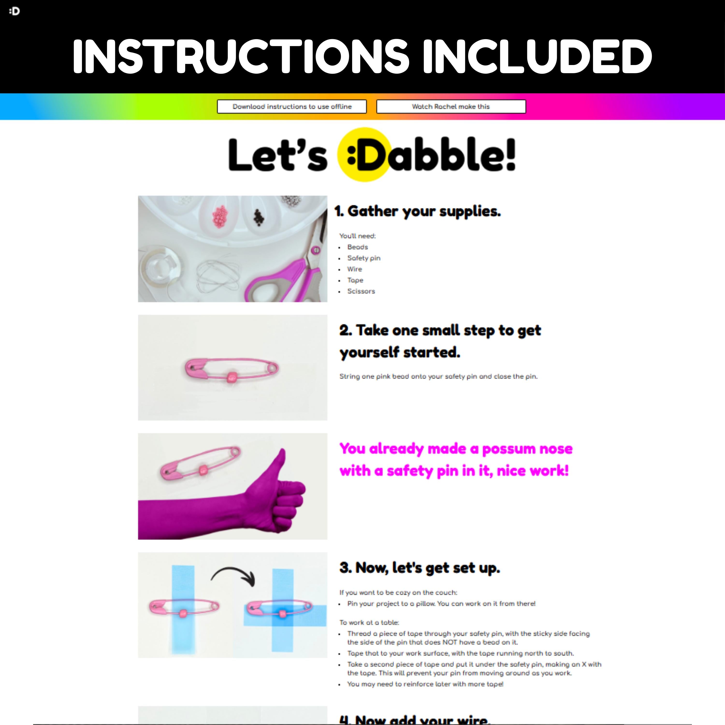 Beaded Raccoon :DIY Kit