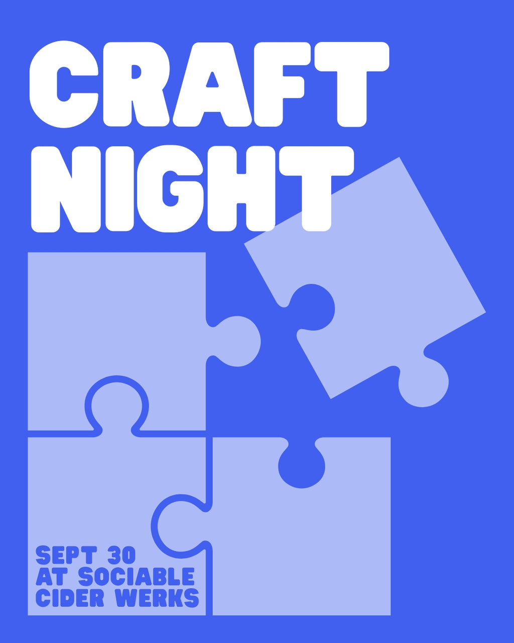 Craft Night for Puzzlers
