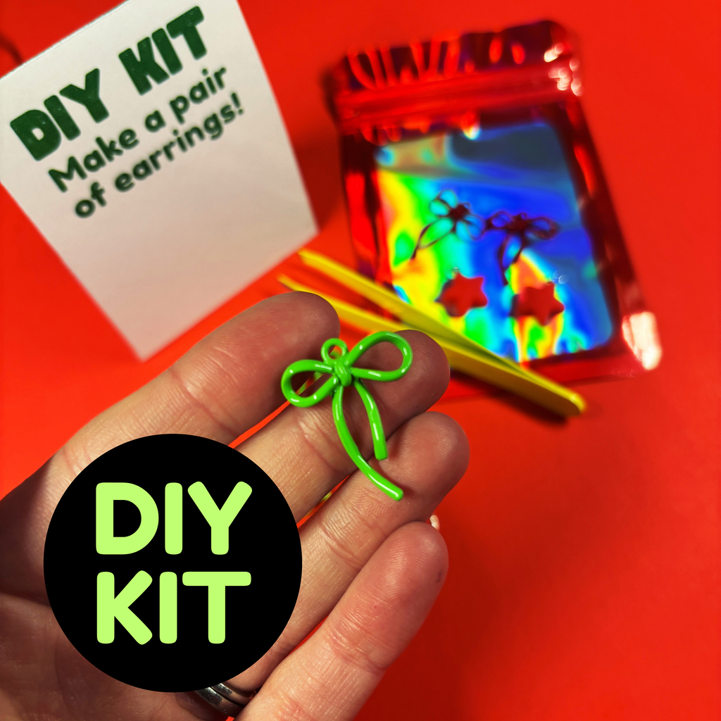 Bow Earrings :DIY Kit