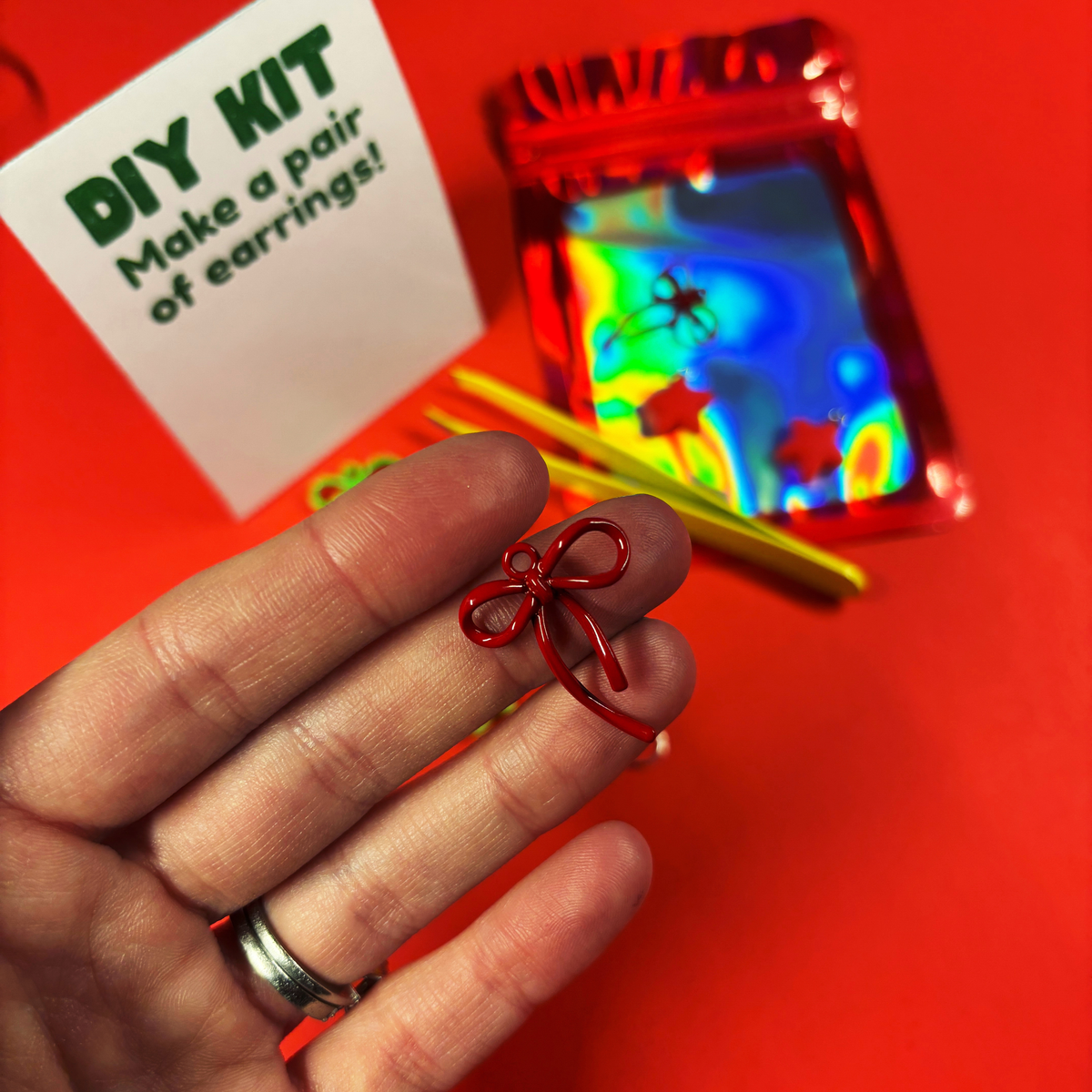 Bow Earrings :DIY Kit