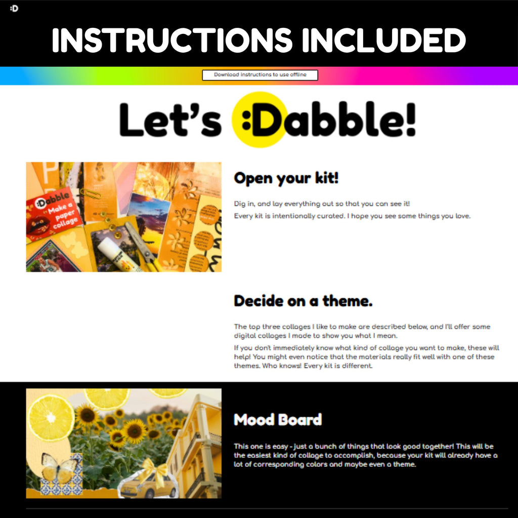 Curated Collage :DIY Kit